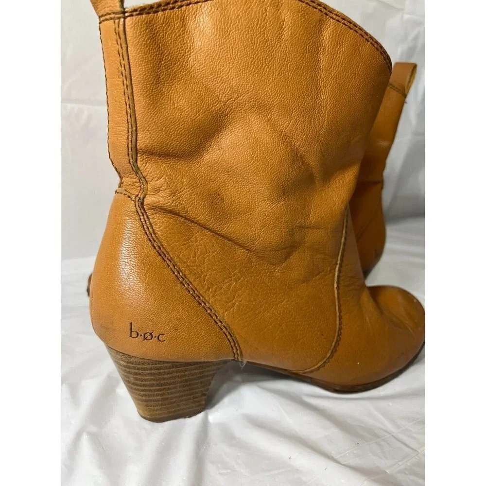 Boc Women's Western Tan Leather Ankle Pull Up 2